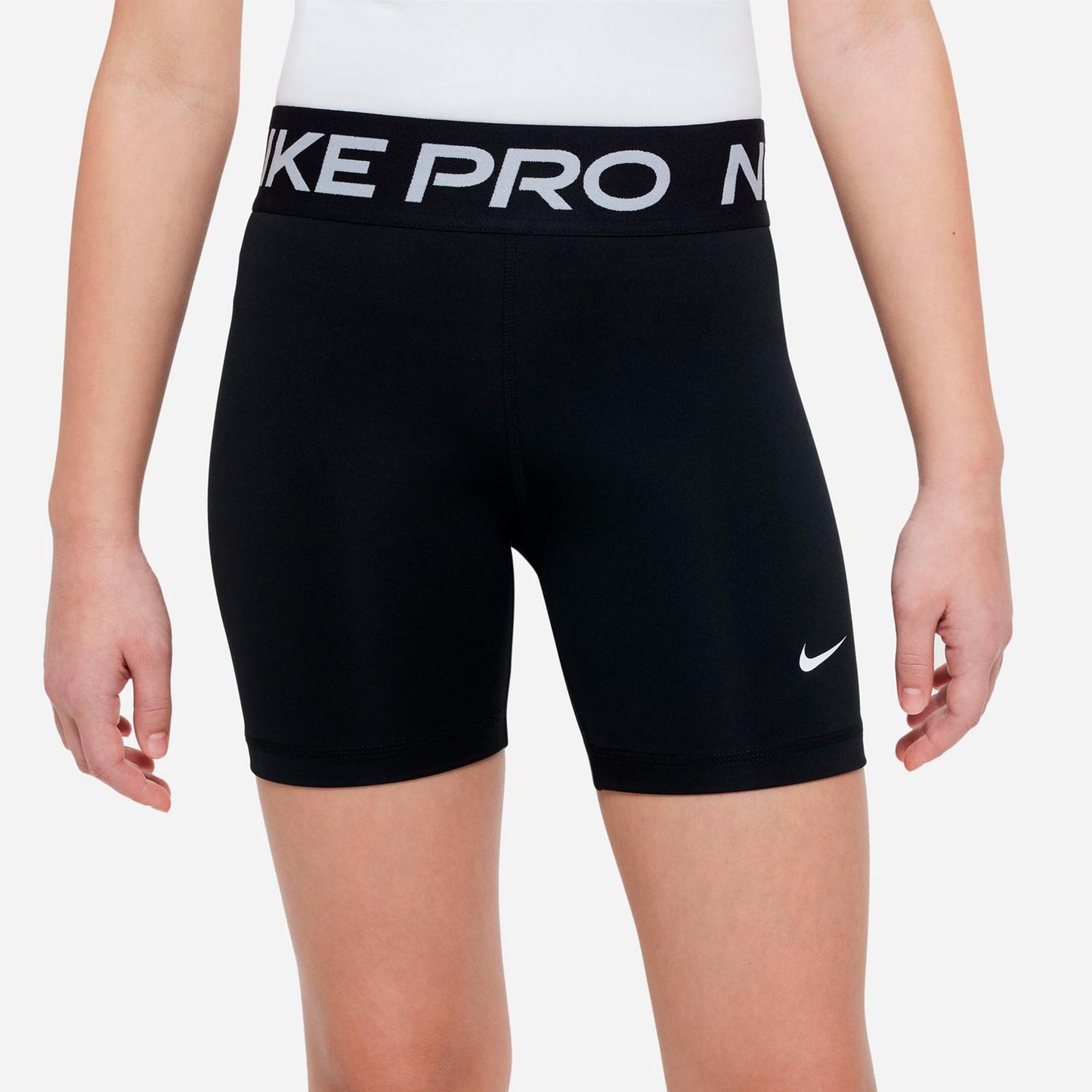 Nike Dri-Fit Pro 5in Tight Mädchen - schwarz, weiß