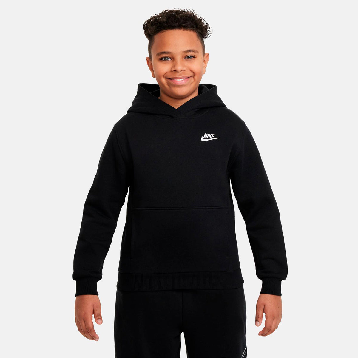 Nike Club Fleece Hoody Kinder - schwarz