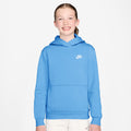 Club Fleece Hoody Kinder - hellblau, weiß