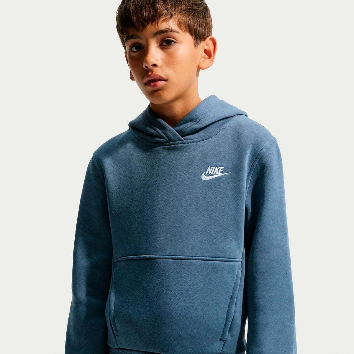 Nike Club Fleece Hoody Kinder - blaugrau