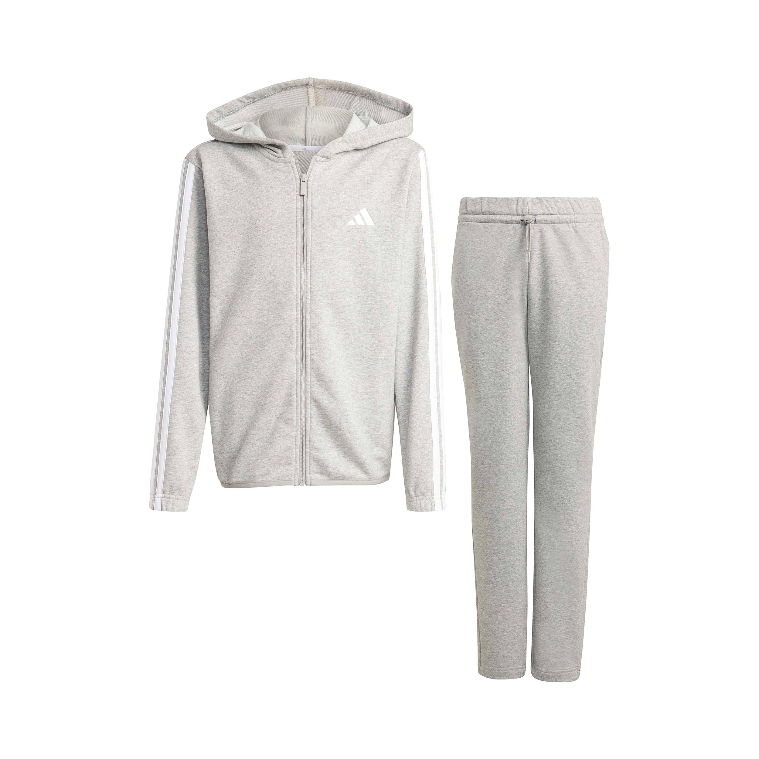 adidas Essentials Trainingsanzug Kinder - grau, weiß