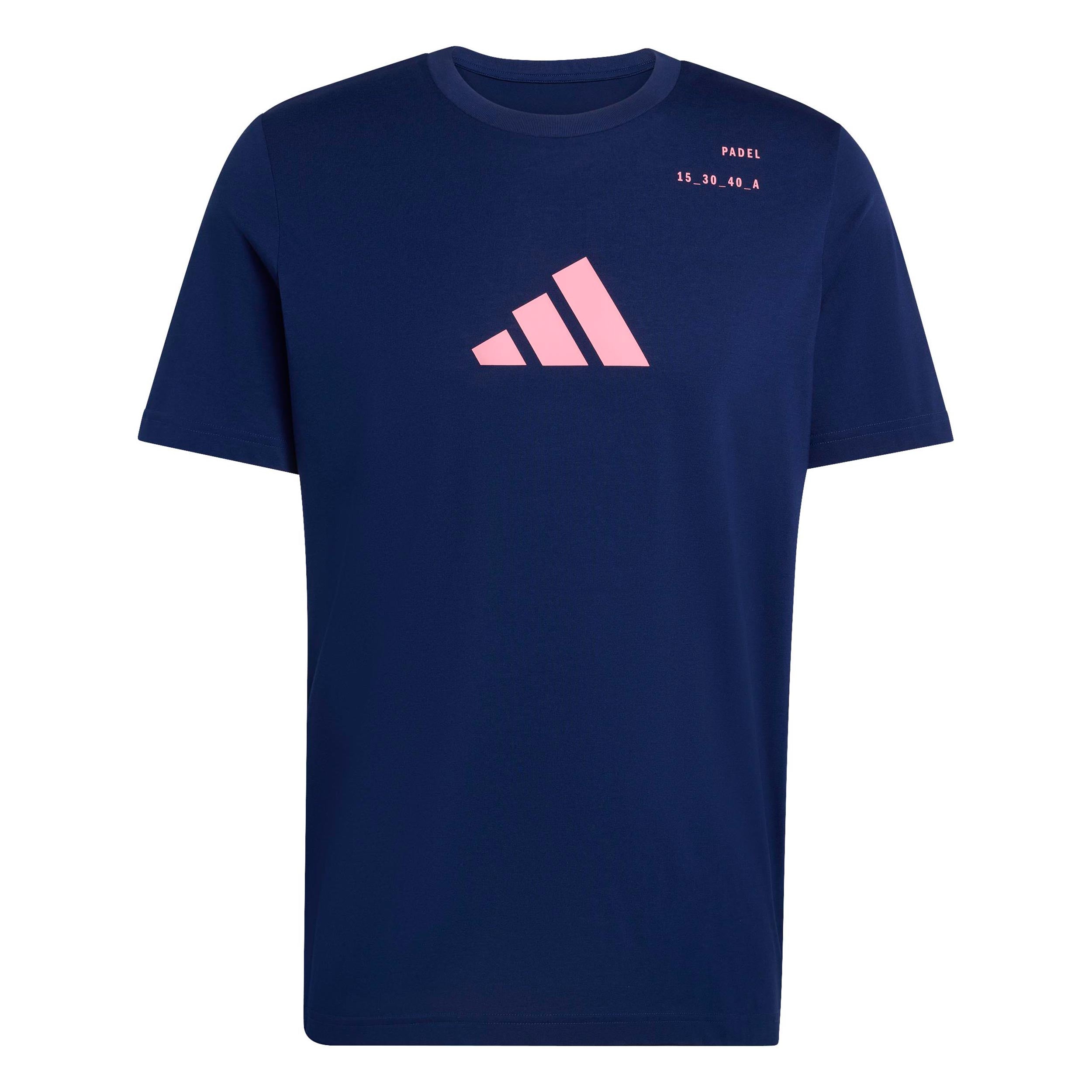 adidas Padel Category Graphic T-Shirt Herren - dunkelblau, pink