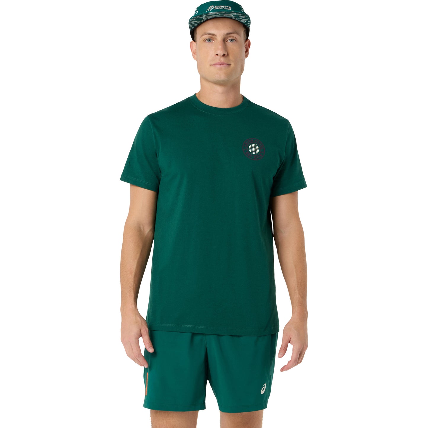 ASICS Court Graphic T-Shirt Herren - dunkelgrün
