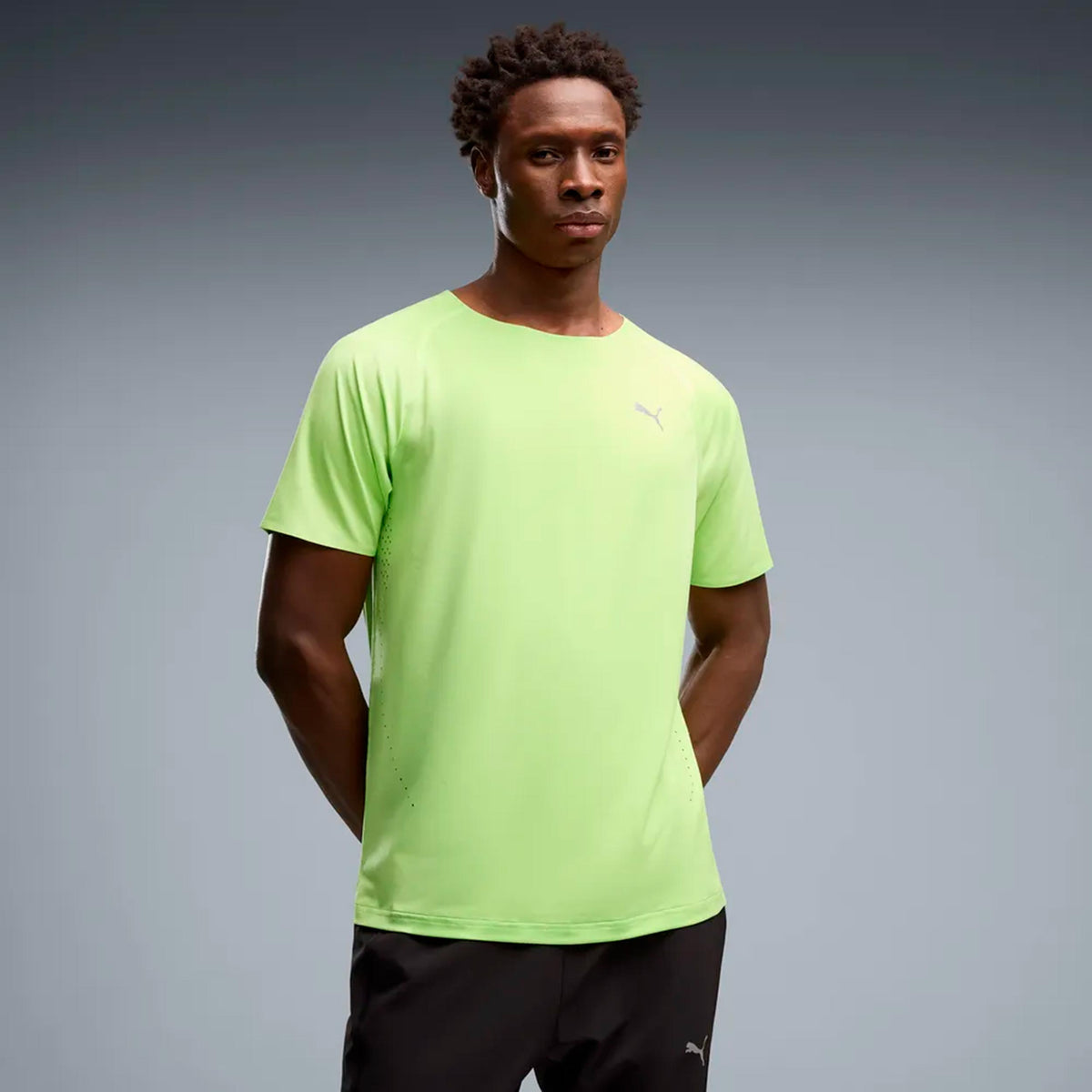 Puma Everyday Cloudspun  Laufshirt Herren - limette