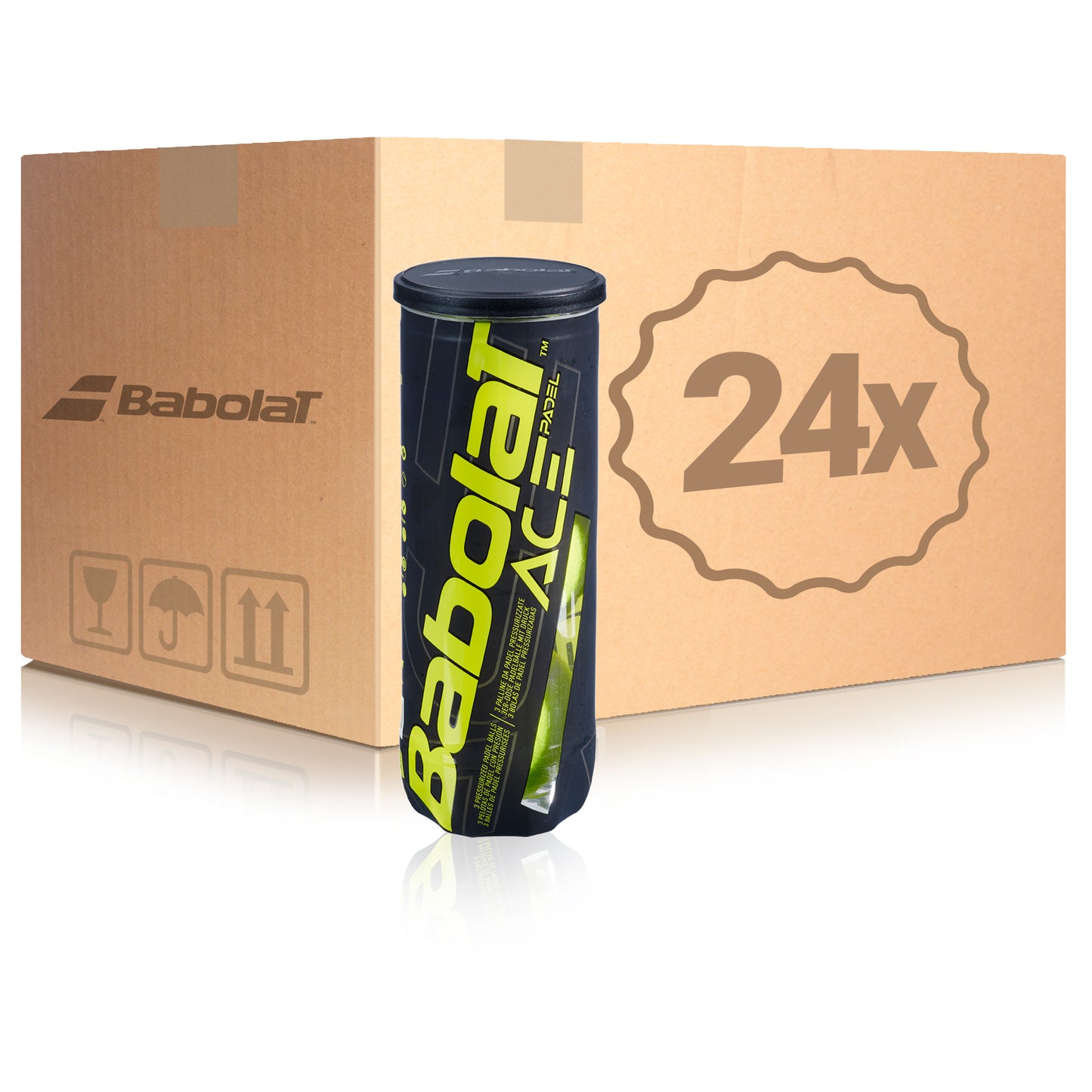 Babolat 24x 3er Dose Ace Padel X3  im Karton