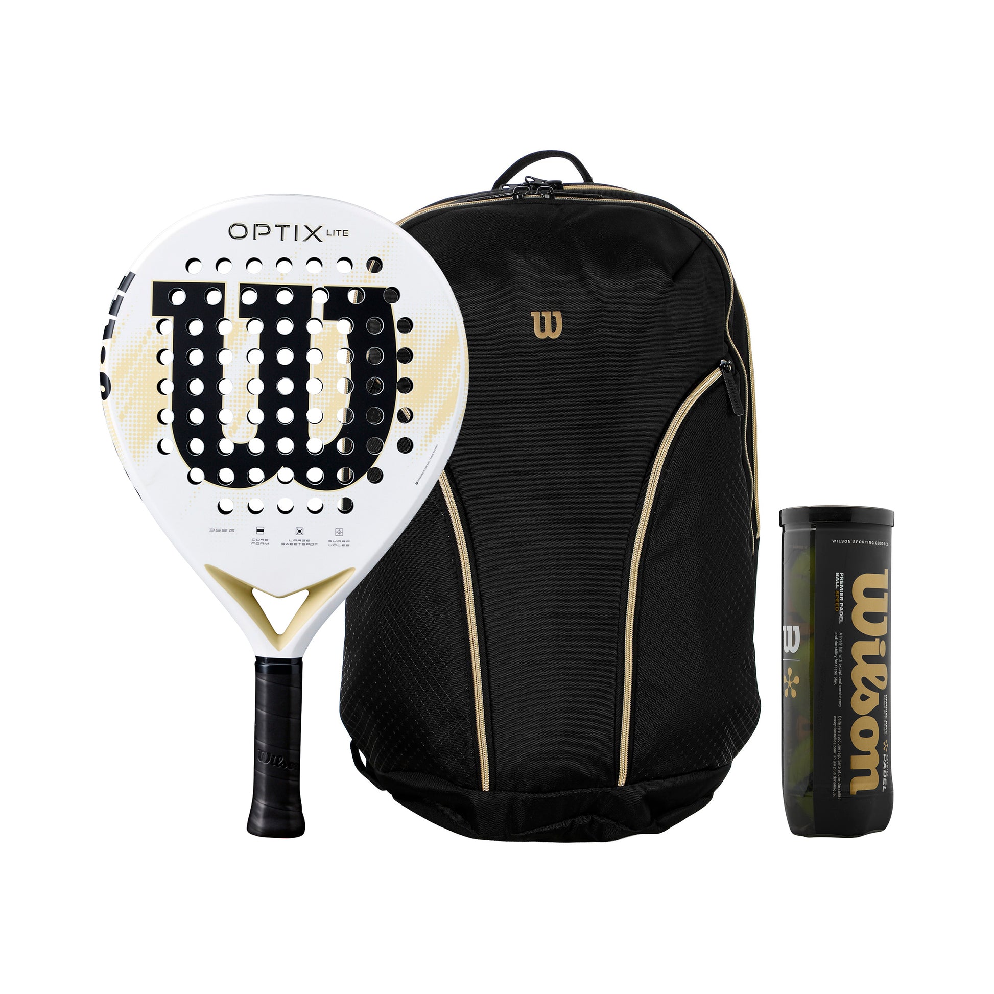 Wilson Optix V2 Lite  plus Balldose, plus Schlägertasche