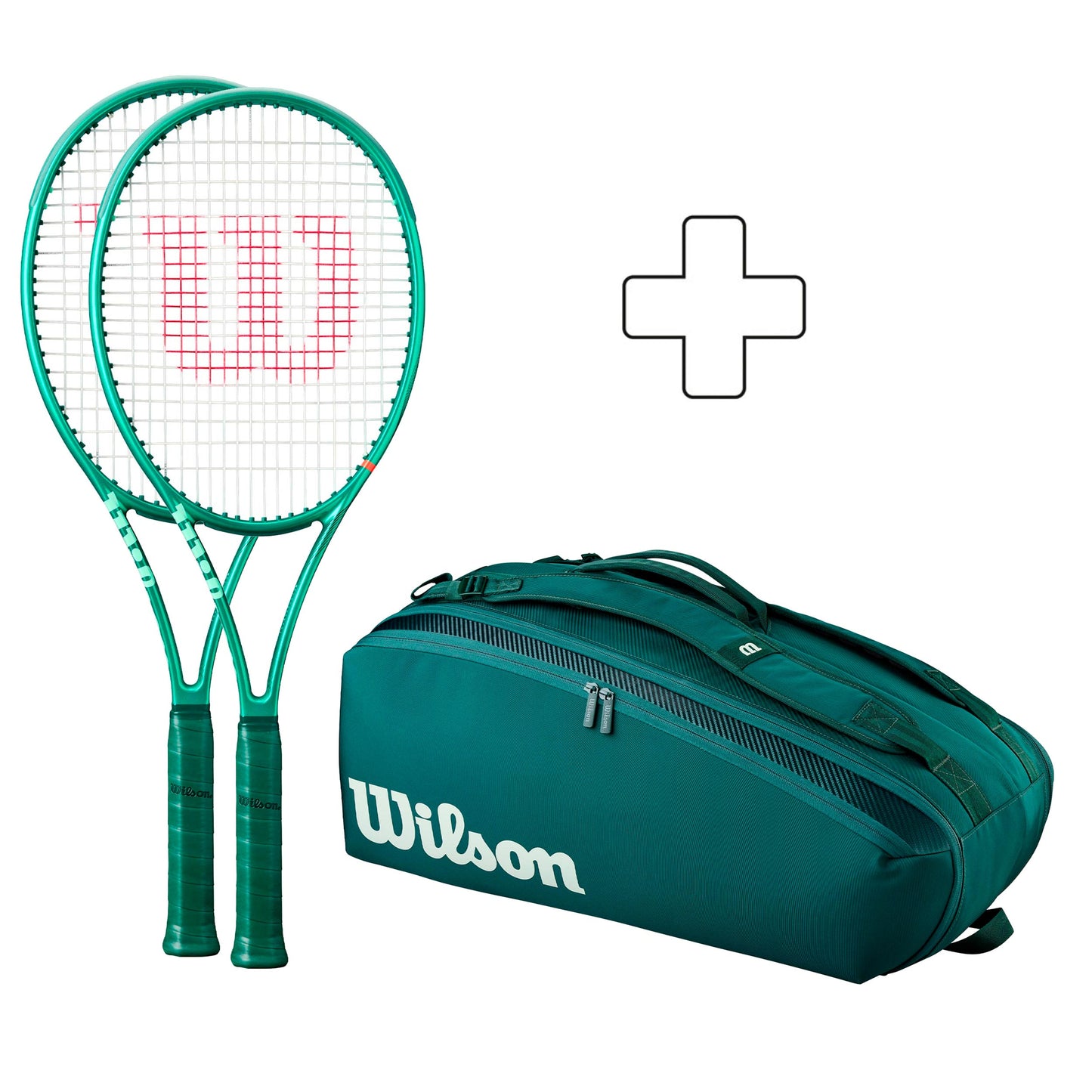 Wilson 2x Blade 98 18X20 v10 plus Schlägertasche