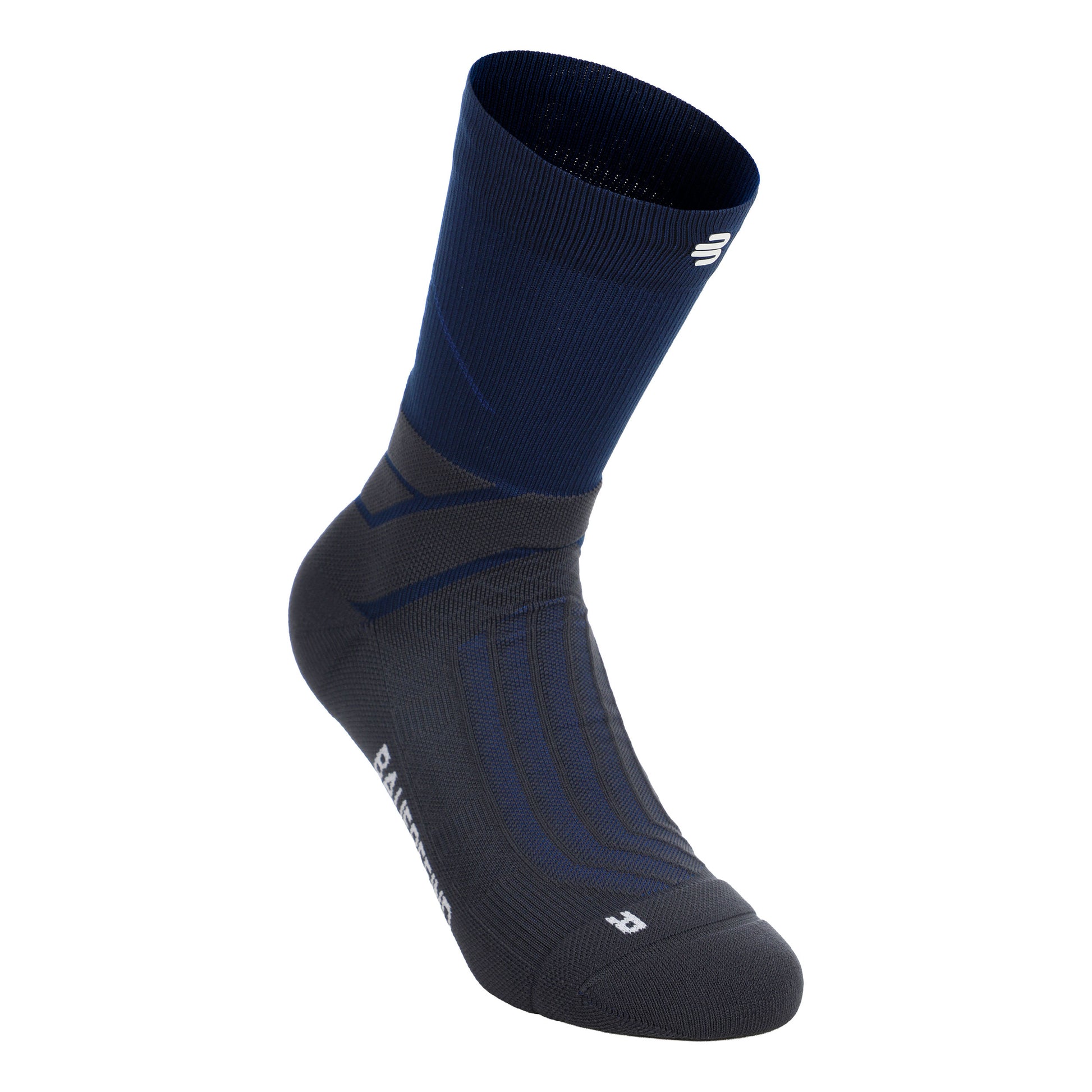 Bauerfeind Run Performance Mid Cut  Laufsocken Herren-dunkelblau