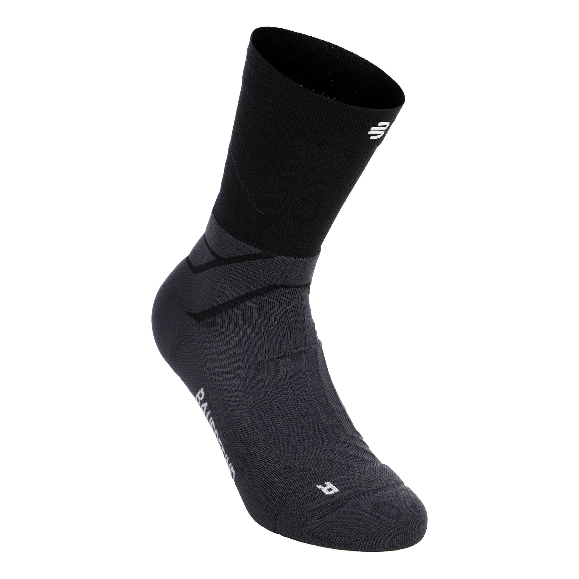 Bauerfeind Run Performance Mid Cut  Laufsocken Damen-schwarz