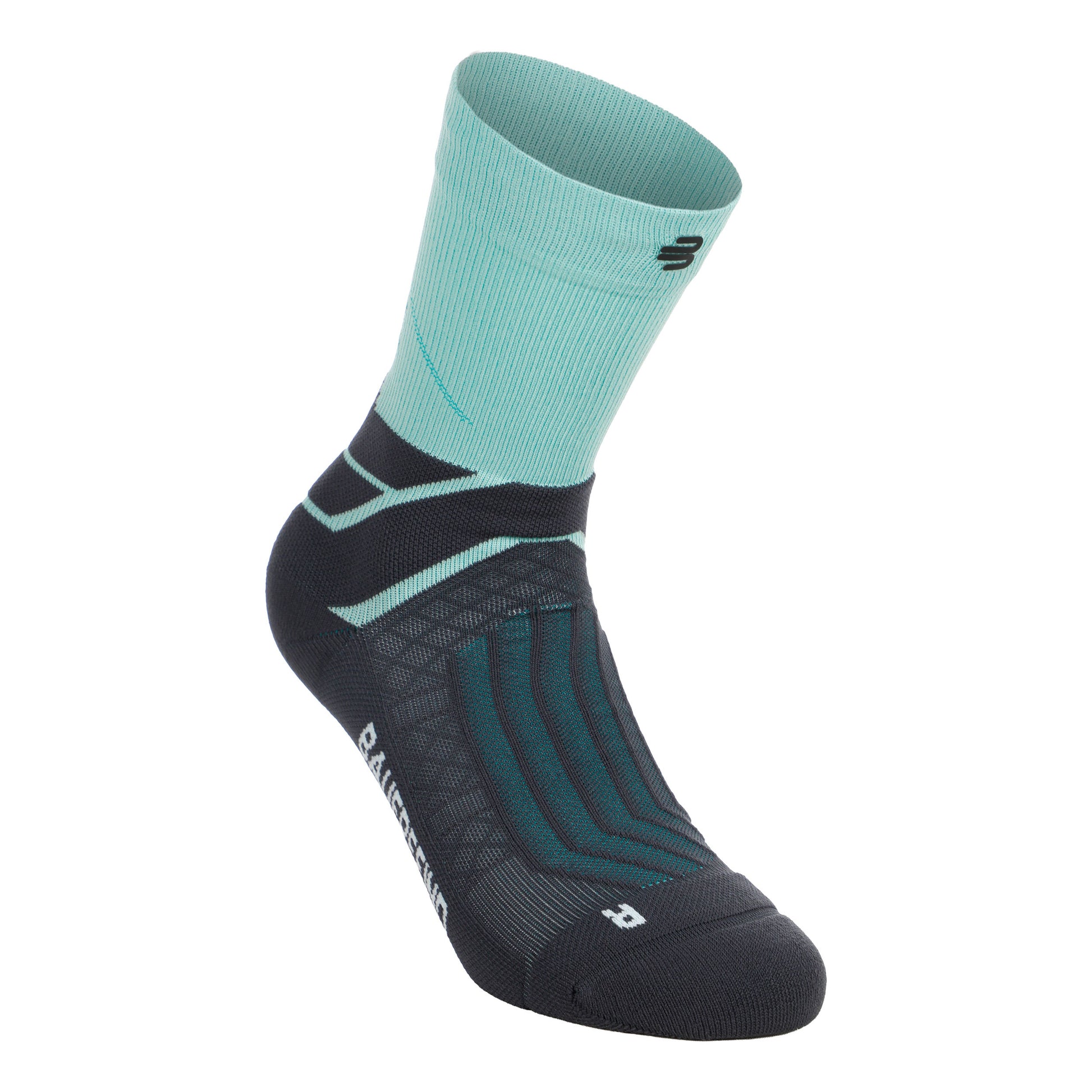 Bauerfeind Run Performance Mid Cut  Laufsocken Damen-türkis