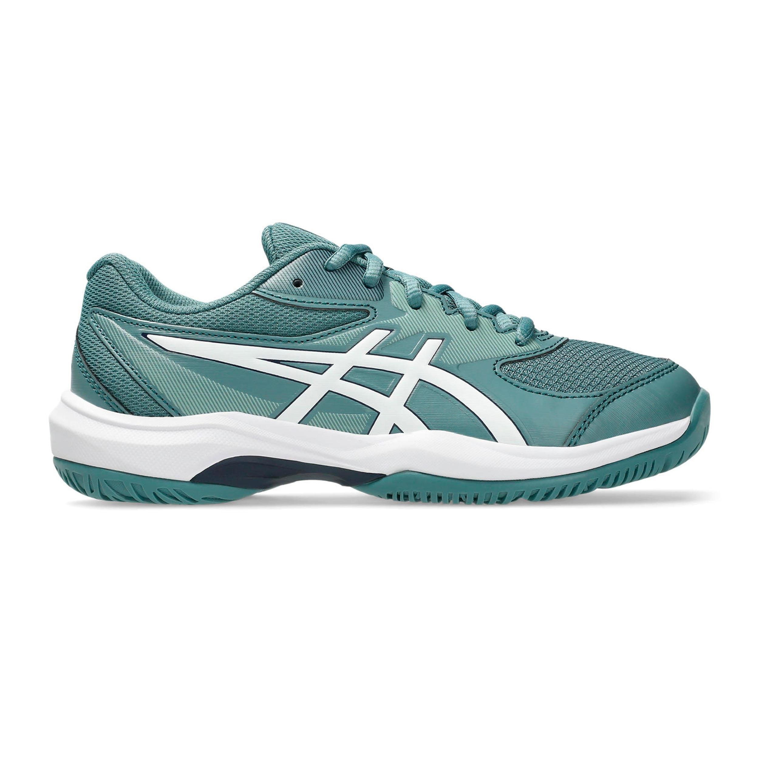 ASICS Gel-Game 10 GS Allcourtschuh Kinder - petrol, weiß