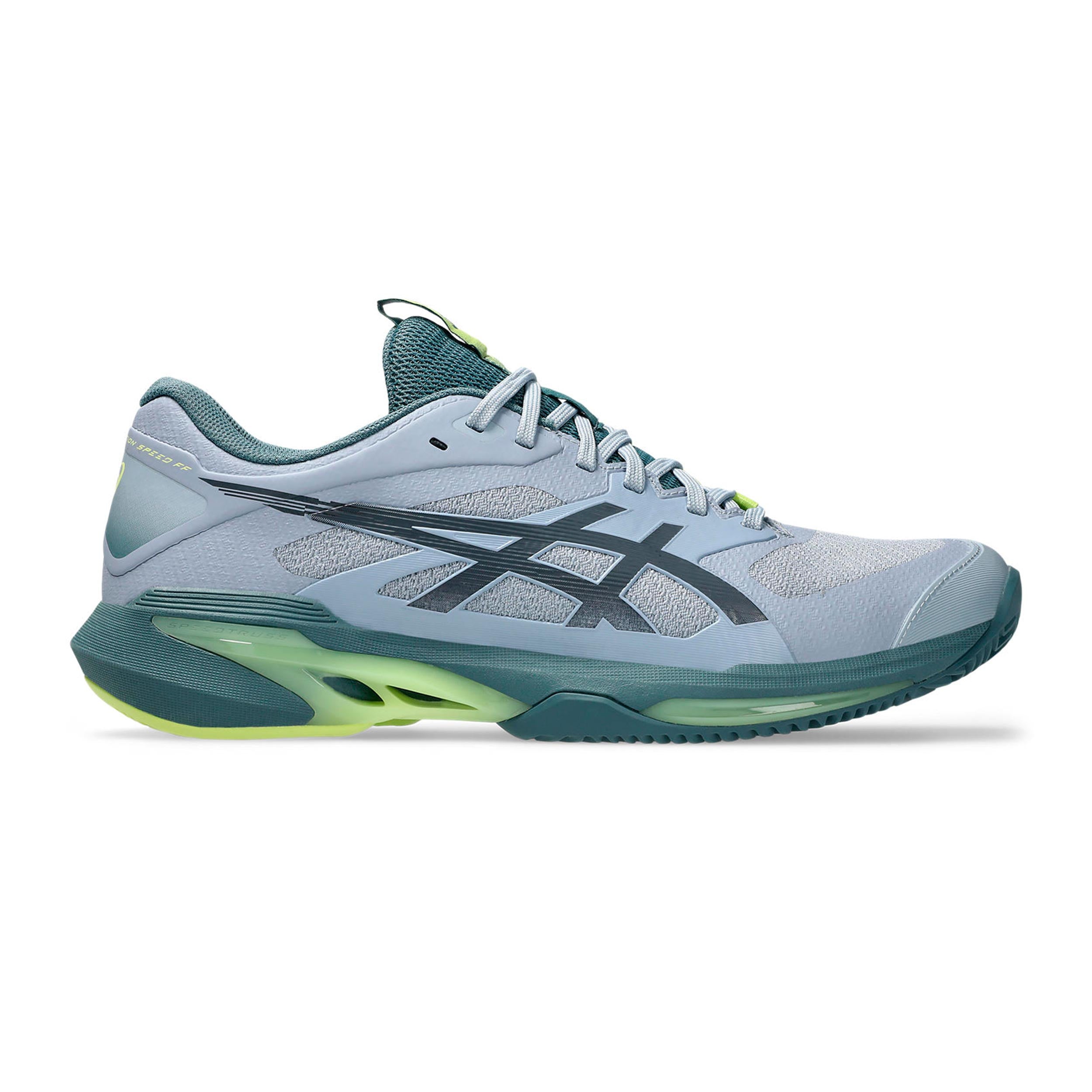 ASICS Solution Speed FF 4 Sandplatzschuh Herren Grau Limette