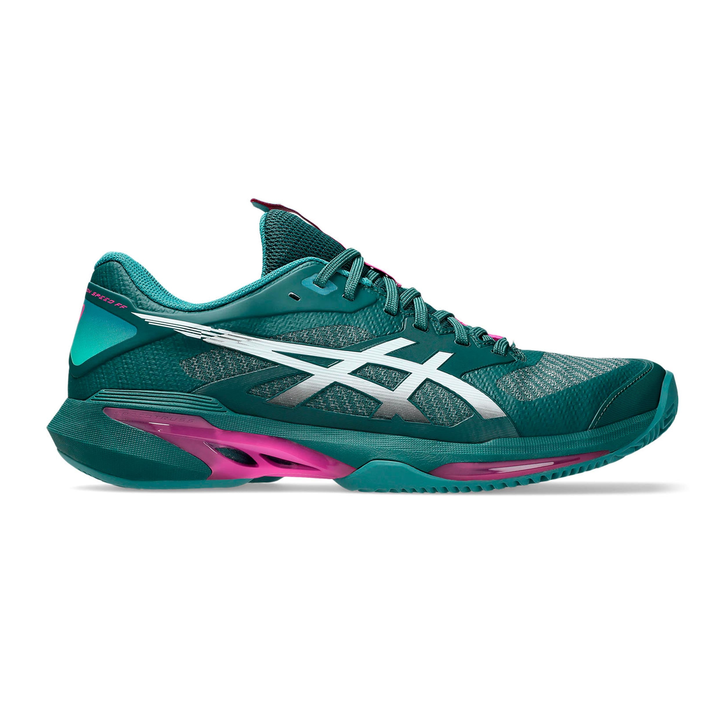 asics solution speed FF4 OC メンズ 26cm Solution Speed FF 4 Sandplatzschuh Herren - petrol, pink | Tennis