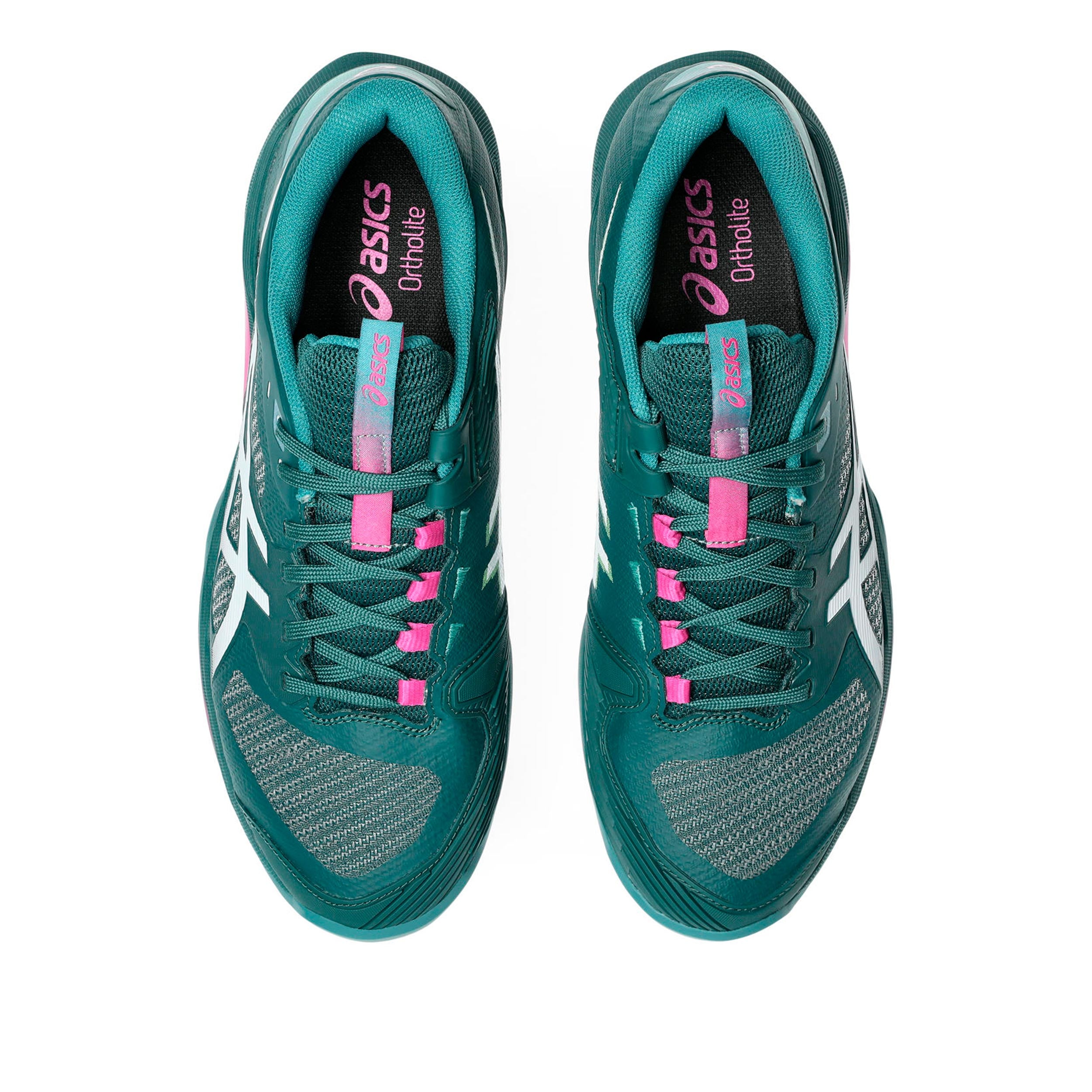 Solution Speed FF 4 Sandplatzschuh Herren - petrol, pink | Tennis