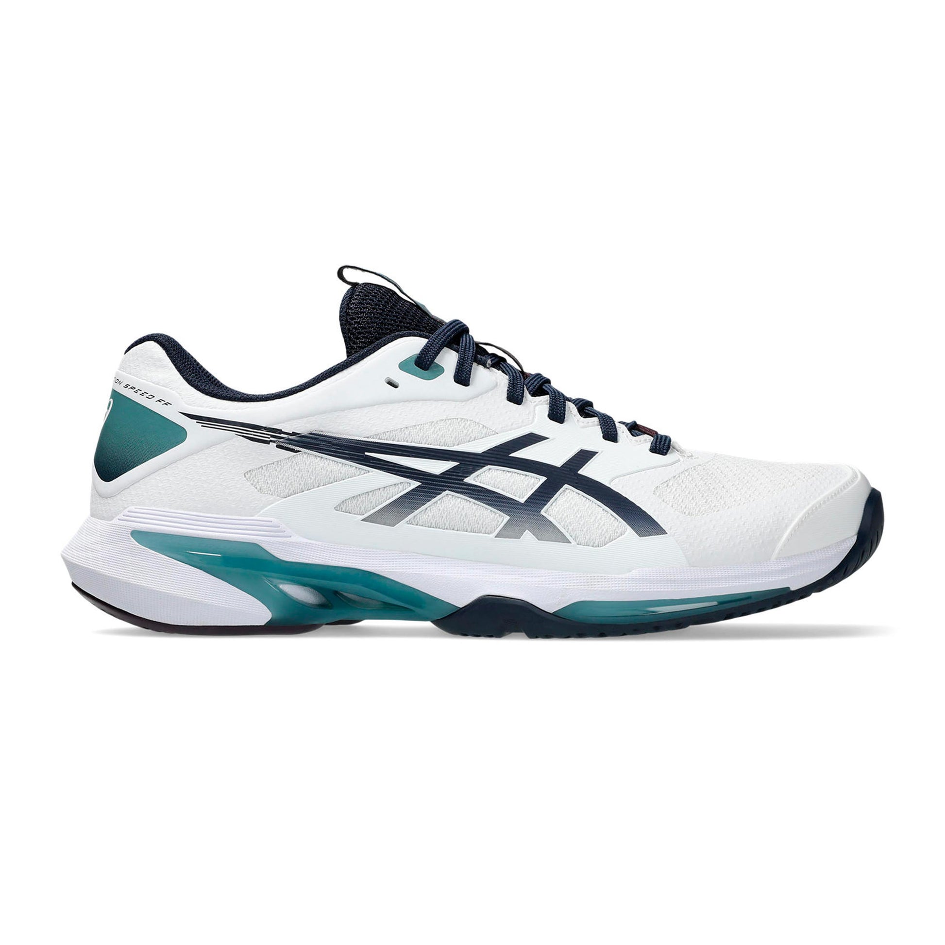 ASICS Solution Speed FF 4 Allcourtschuh Herren - weiß, dunkelblau