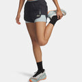 Explor Trail Ultra Lined  Laufshorts Damen-anthrazit, blau