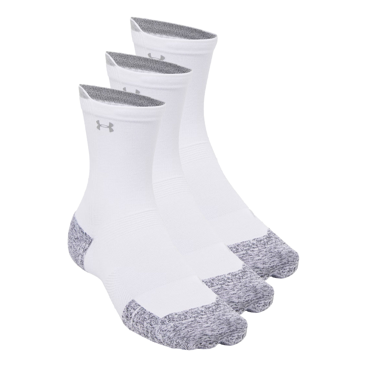Under Armour Velociti Run Cush Crew 3pack Laufsocken Unisex - weiß, weiß