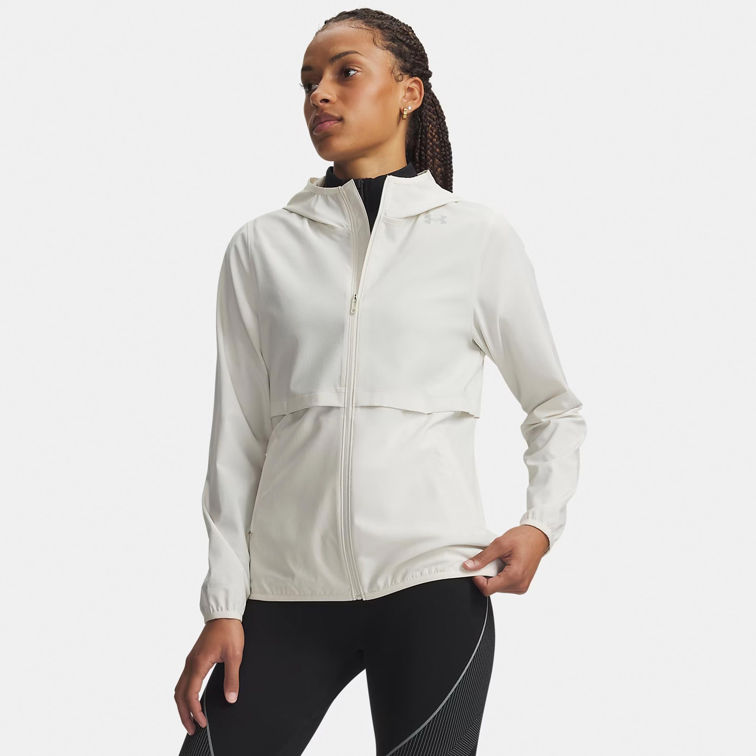 Under Armour Velociti Storm  Laufjacke Damen - beige
