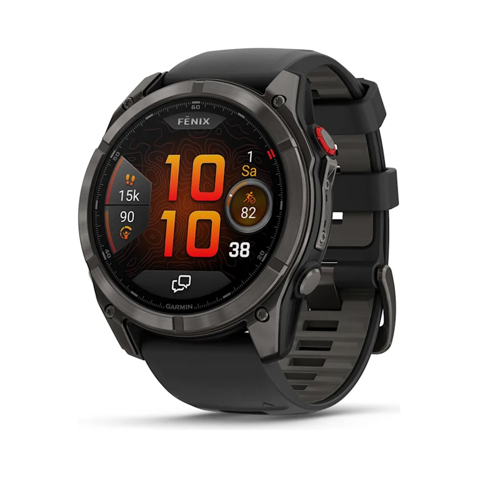 Garmin fenix 8 Pro - 51 mm AMOLED Pulsuhr -schwarz,grau
