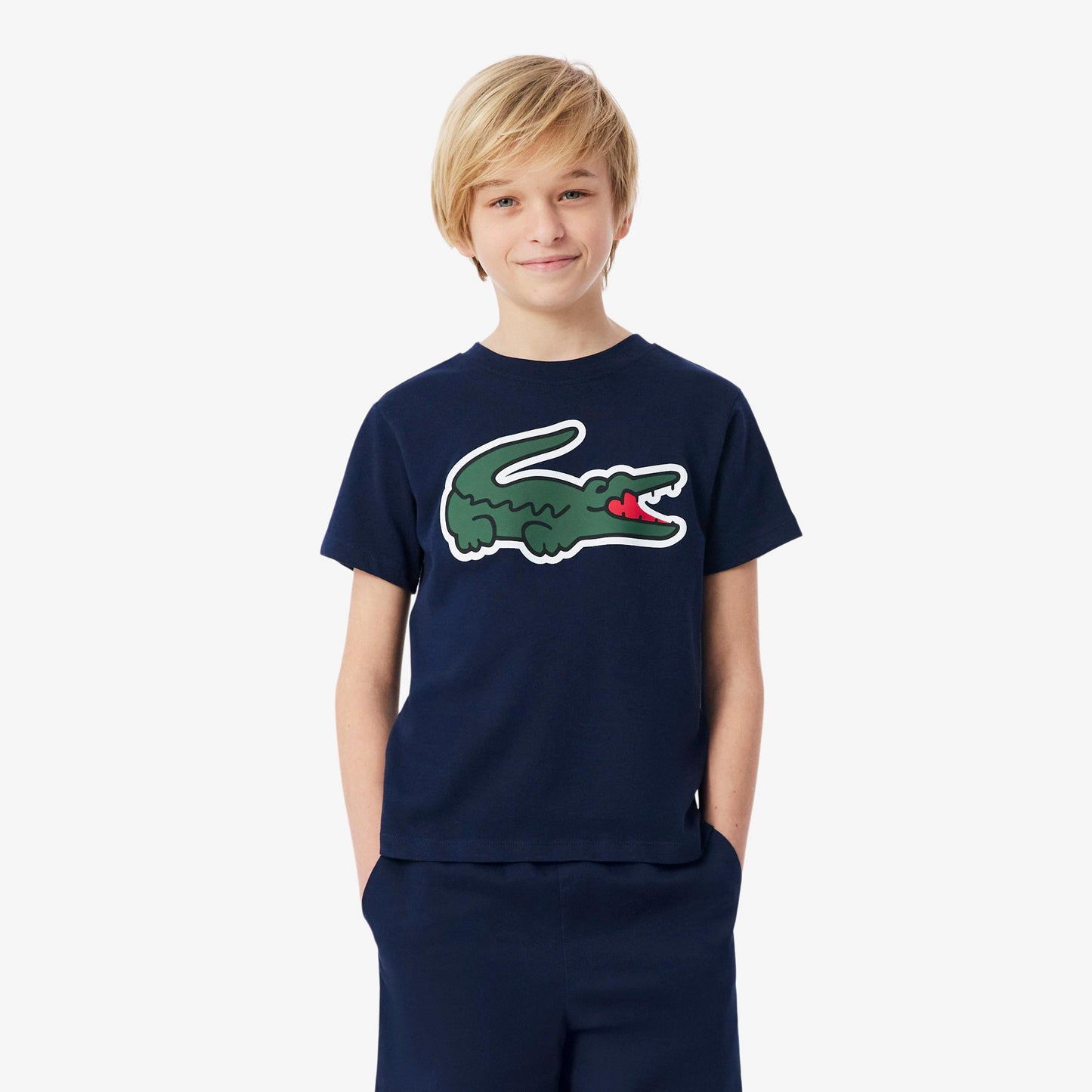 Lacoste T-Shirt Kinder - dunkelblau, grün