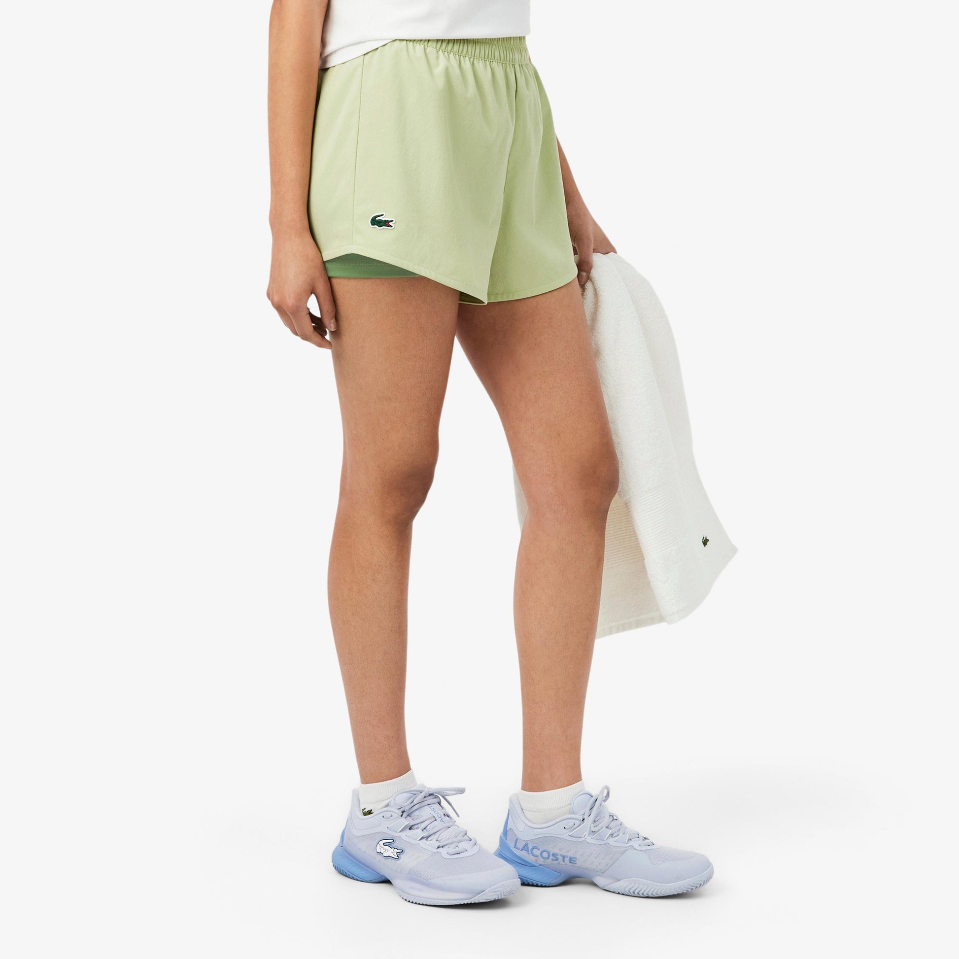 Lacoste Shorts Damen - limette, grün