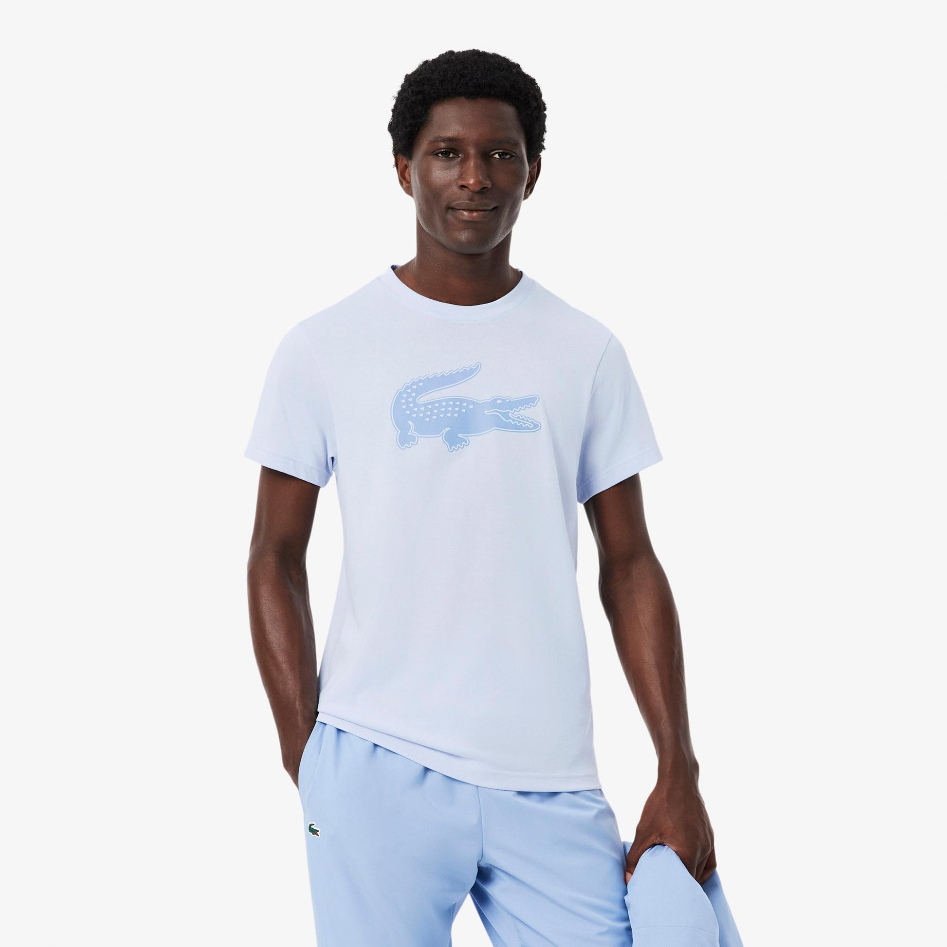Lacoste T-Shirt Herren - hellblau, blaugrau