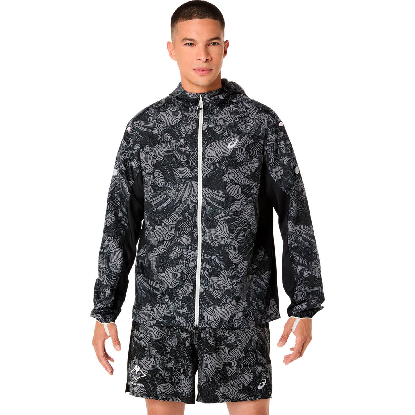 ASICS Fujitrail Packable  Laufjacke Herren - schwarz