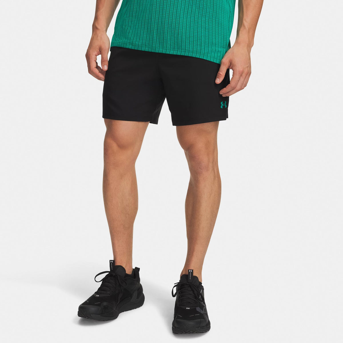 Under Armour Vanish Woven 2.0 6in Shorts Herren - schwarz, dunkelgrün