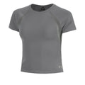 Motion Mesh T-Shirt Damen-grün, grau