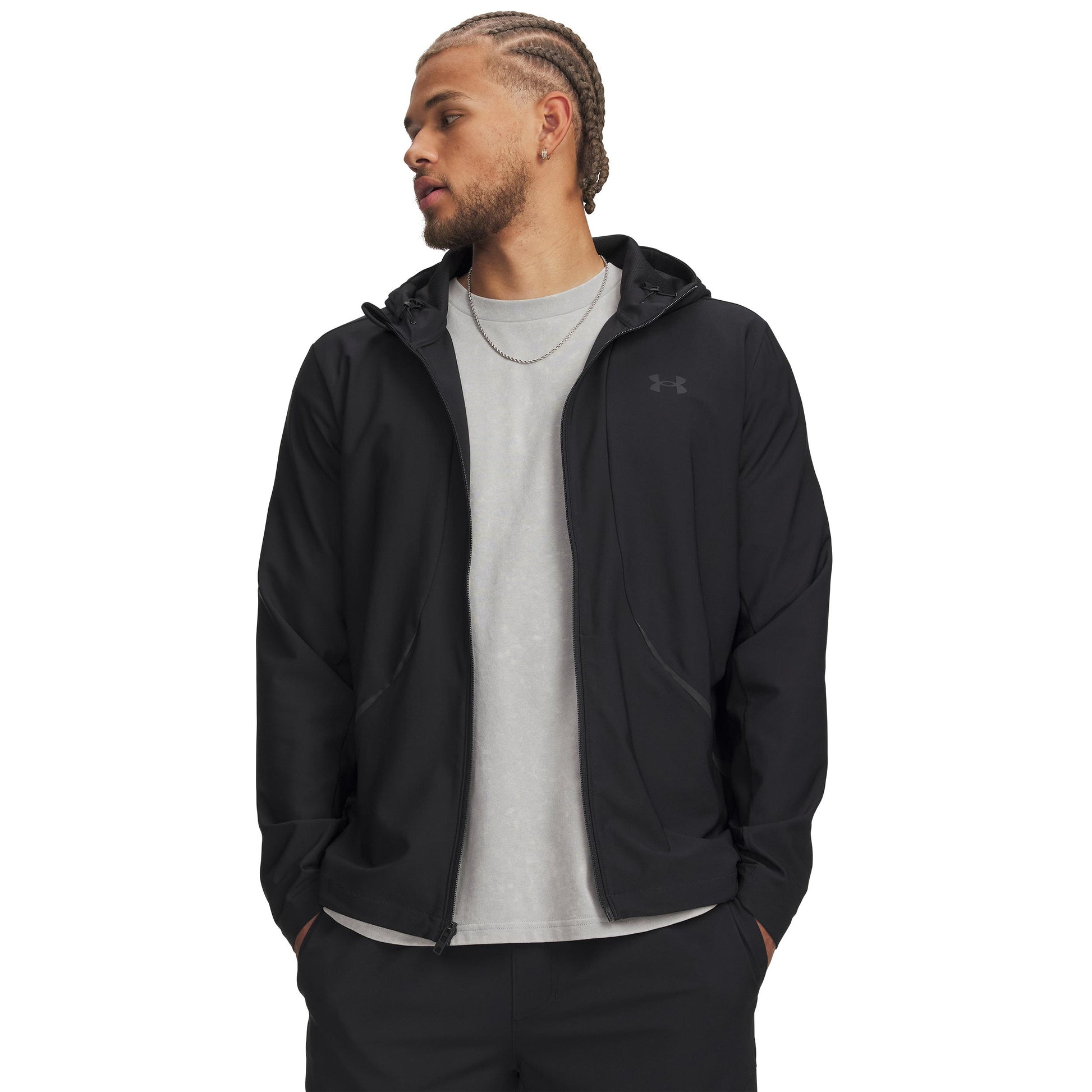 Under Armour Unstoppable Woven Trainingsjacke Herren-schwarz, schwarz