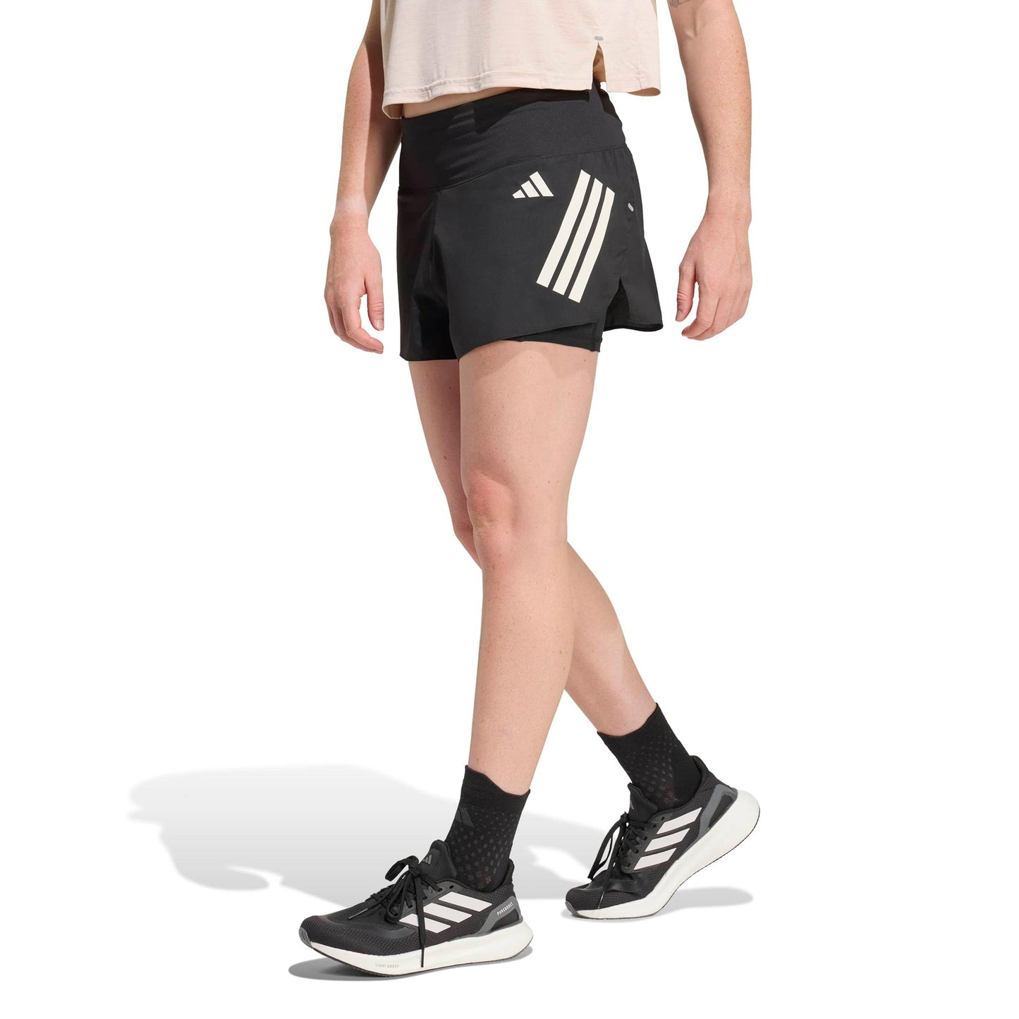 adidas adi365 2in1  Laufshorts Damen-schwarz