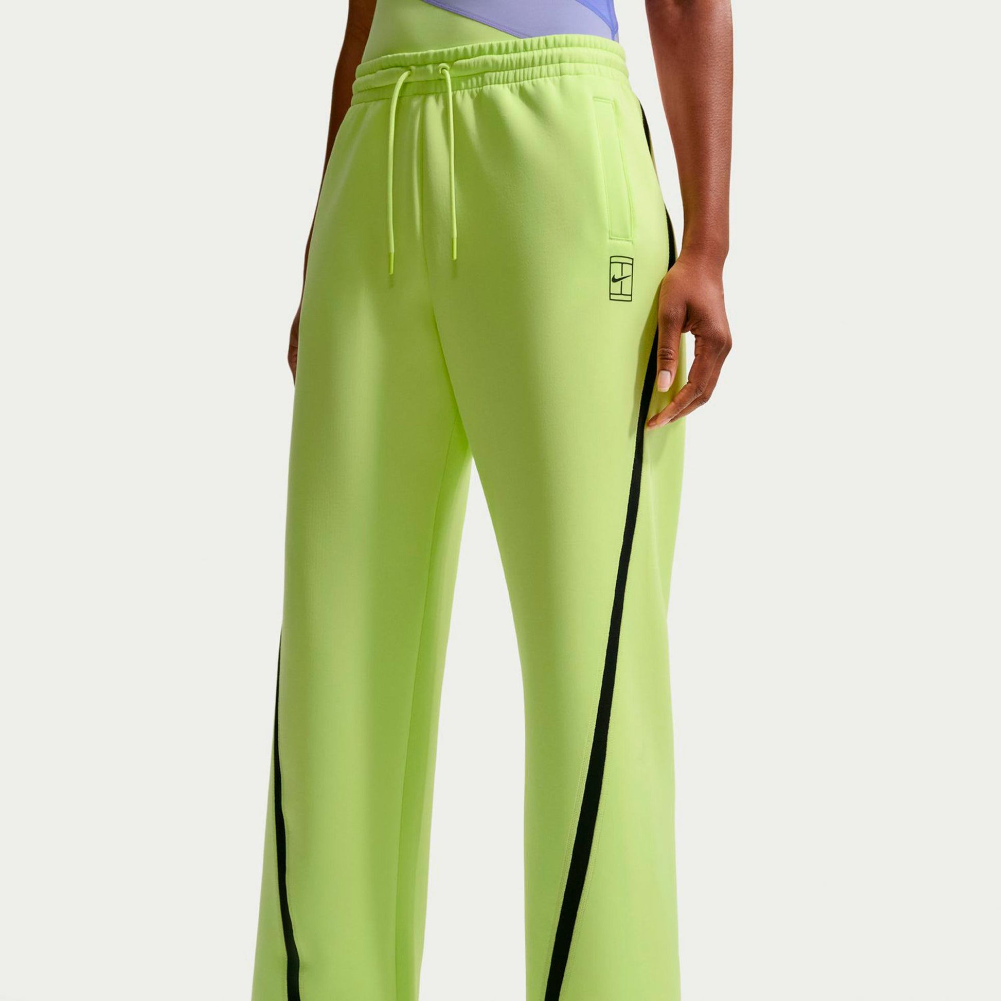 Nike Court Dri-Fit Advantage  Trainingshose Damen-limette