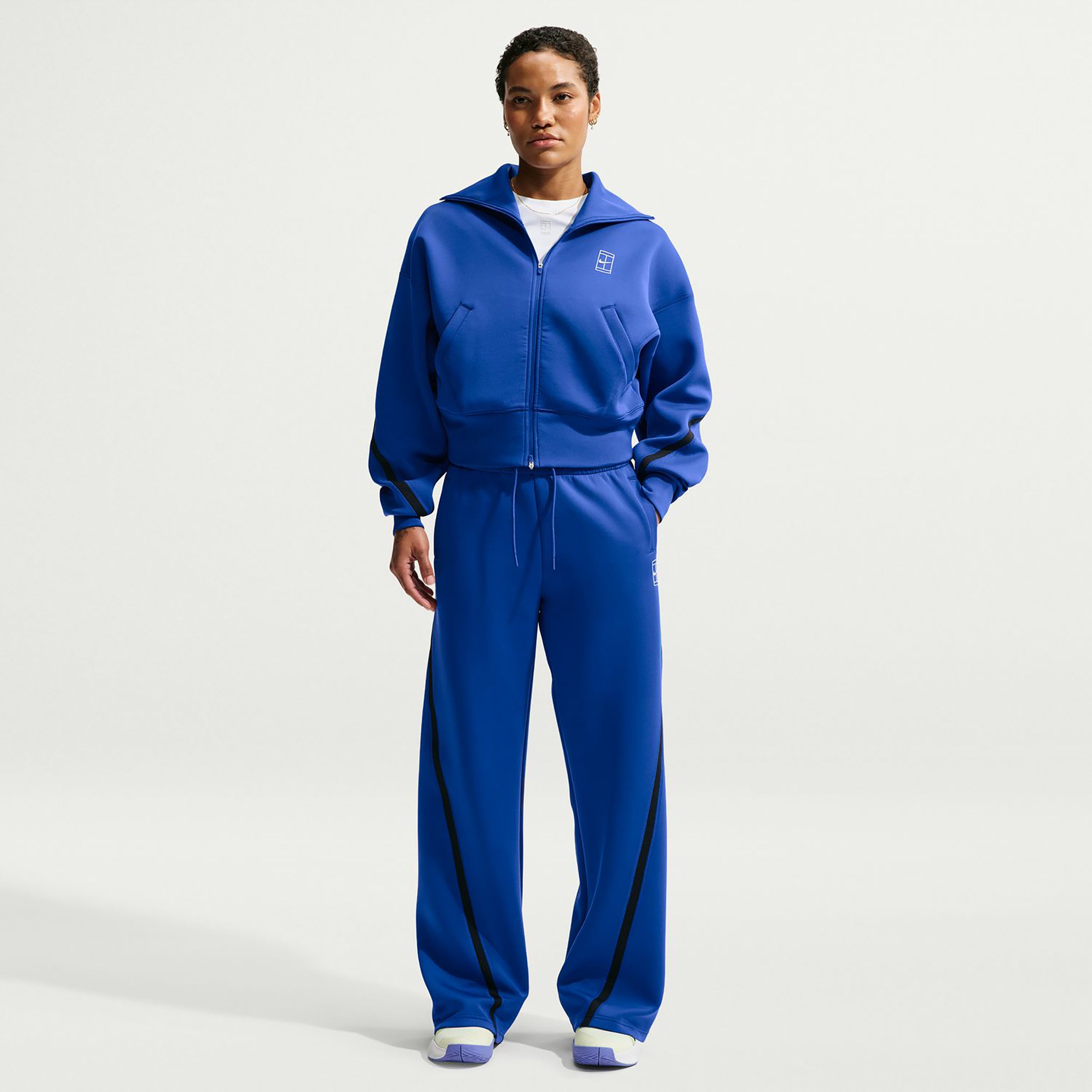 Nike Court Dri-Fit Advantage  Trainingshose Damen - blau