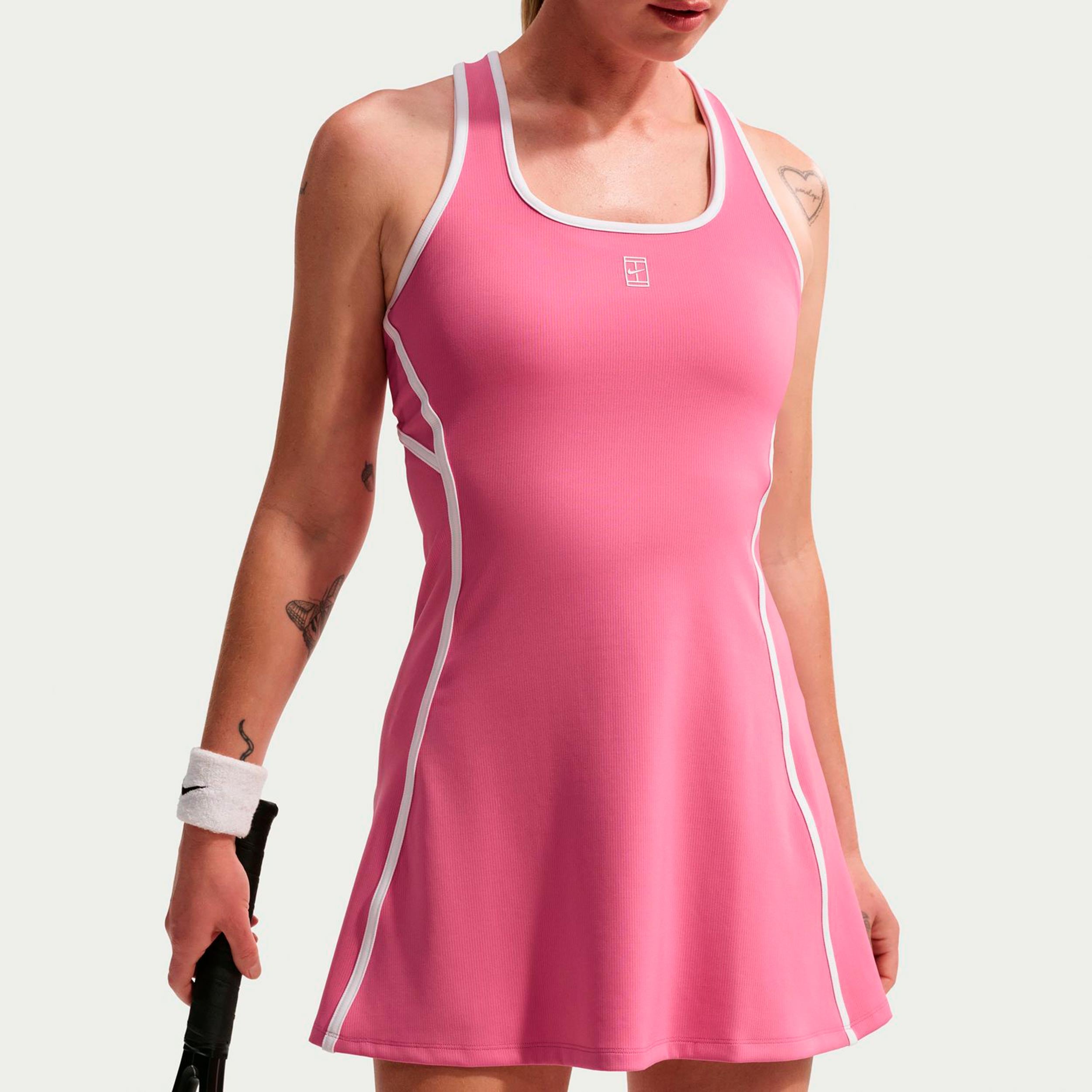 Nike Court Dri-Fit Advantage Kleid Damen - rosa