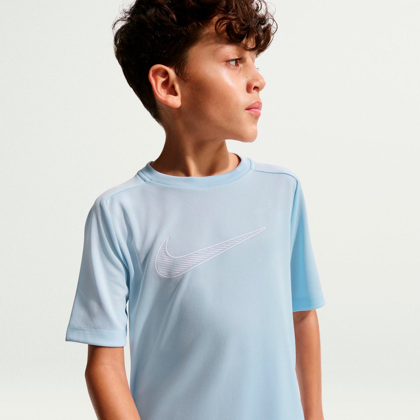Nike Dri-Fit Multi  T-Shirt Jungen - hellblau, weiß