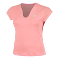 Out of Control V-Neck T-Shirt Damen-pink, weiß
