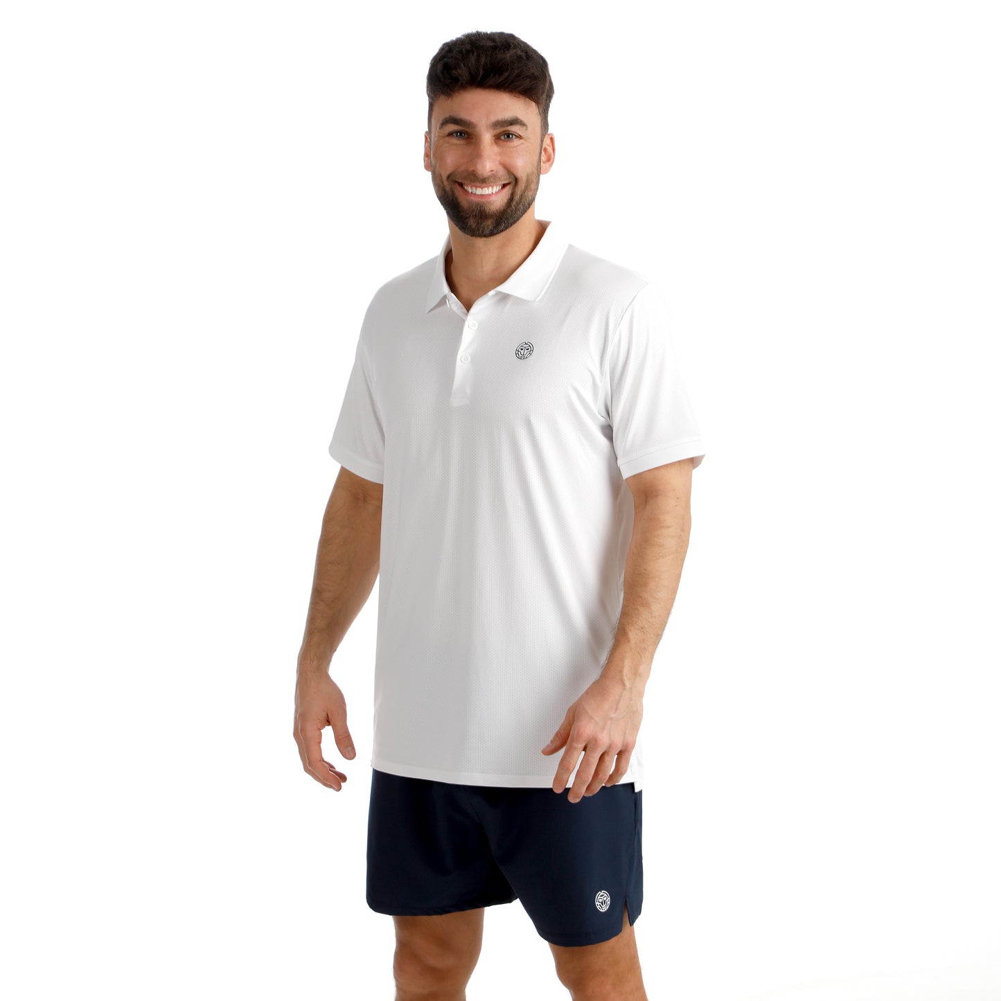 BIDI BADU Crew 2.0 Polo Herren-weiß