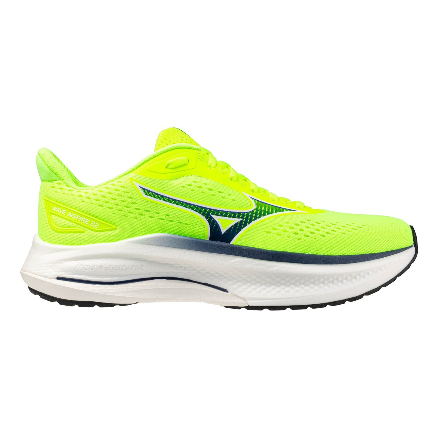 Mizuno Wave Inspire 22                     Stabilitätsschuh Herren-gelb, blau