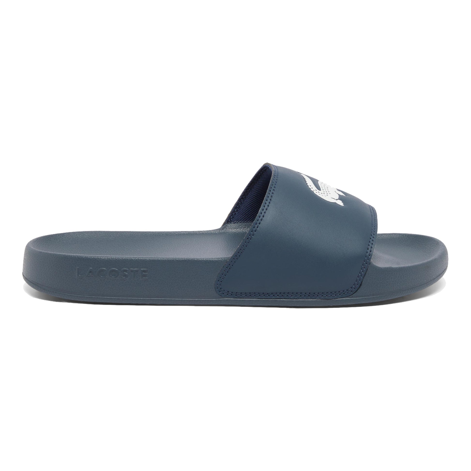Lacoste Serve Slide Badelatschen - dunkelblau, weiß