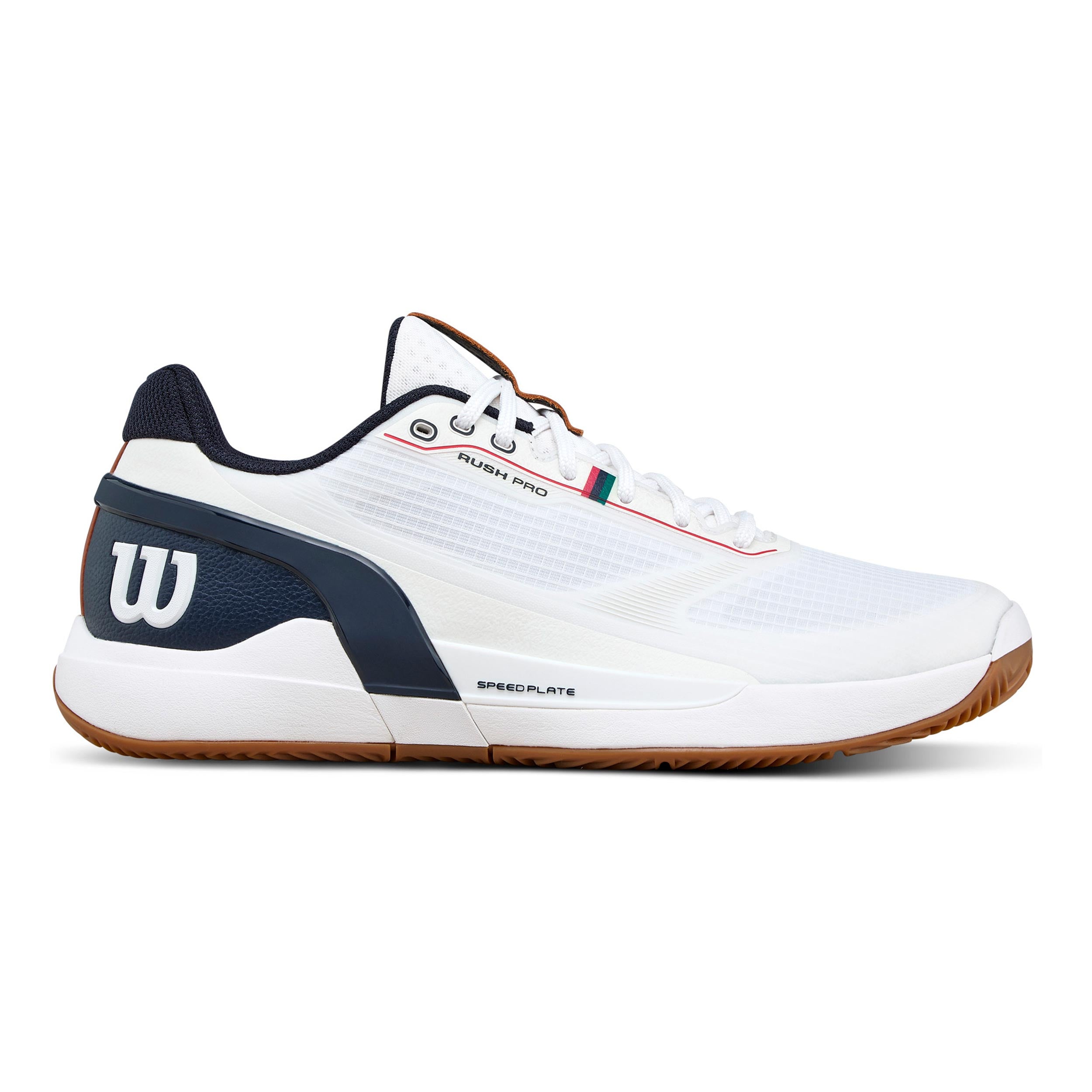 Wilson Rush Pro 5 Sandplatzschuh Herren-weiß, dunkelblau