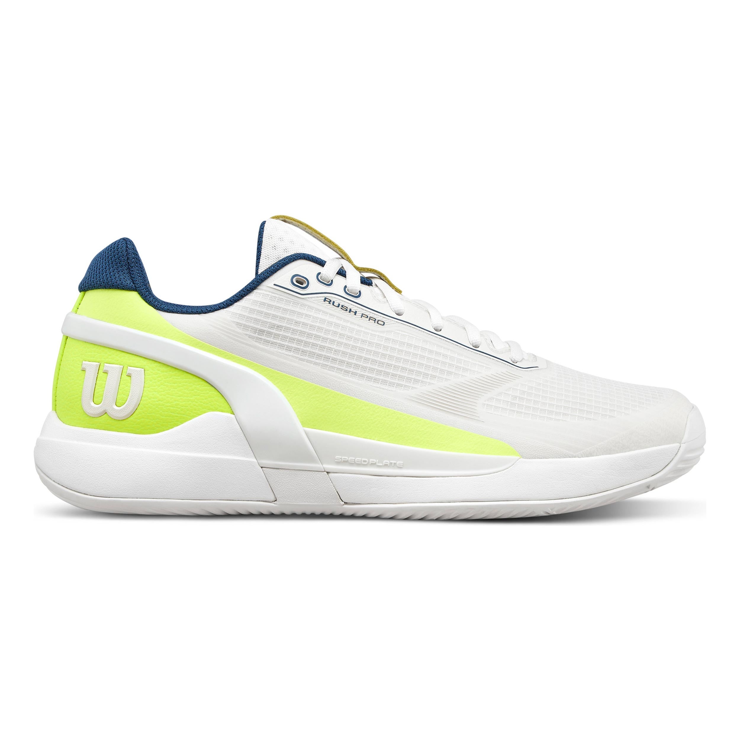 Wilson Rush Pro 5 Padel Padelschuh Herren - weiß, neongelb