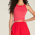 On The Daily Tank-Top Damen - rot, weiß