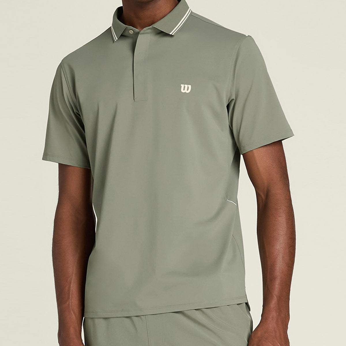 Wilson Challengers Technical Polo Herren-oliv