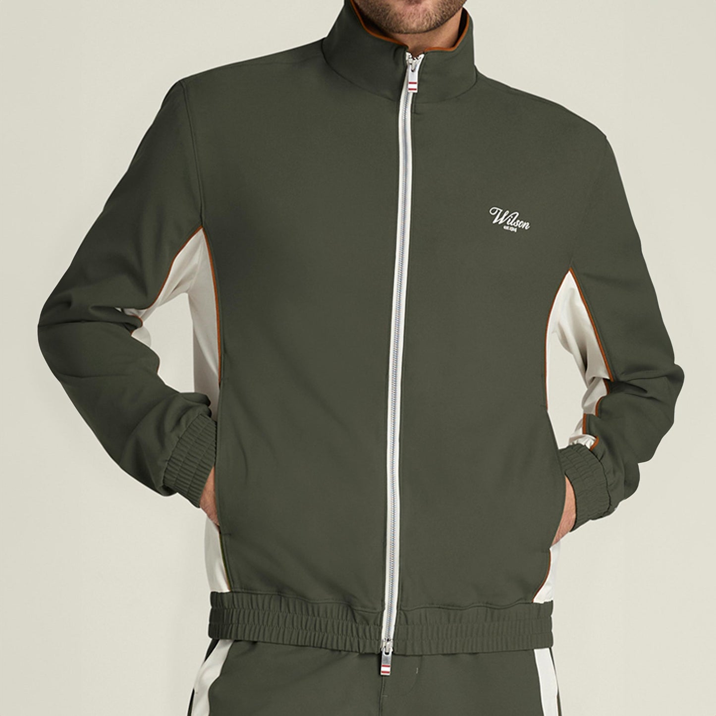 Wilson Grand Slam Trainingsjacke Herren-dunkelgrün