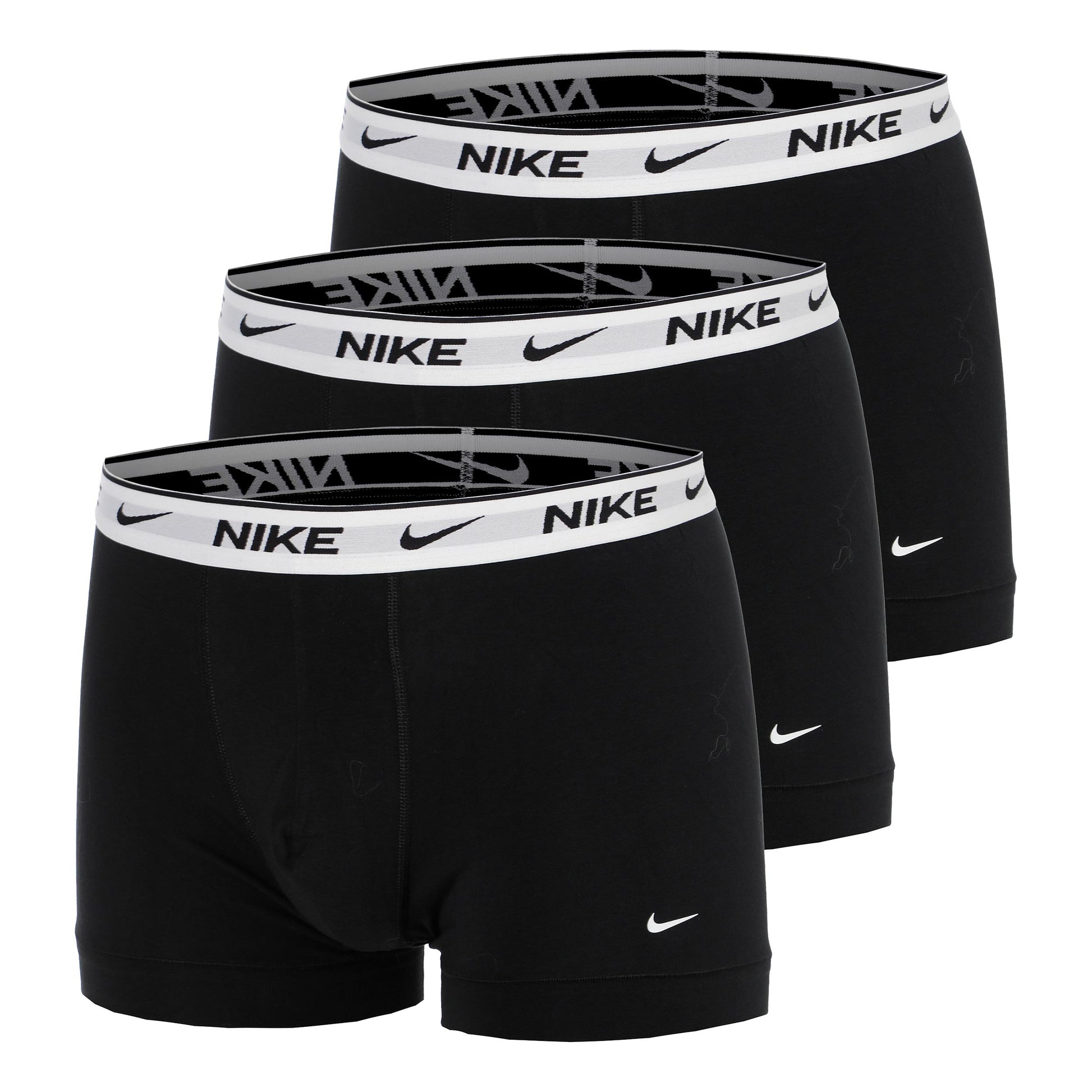 Nike Essential Cotton Stretch Trunk Boxer Short 3er Pack Herren - schwarz, weiß
