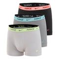 Essential Cotton Stretch Trunk Boxer Short 3er Pack Herren - silber