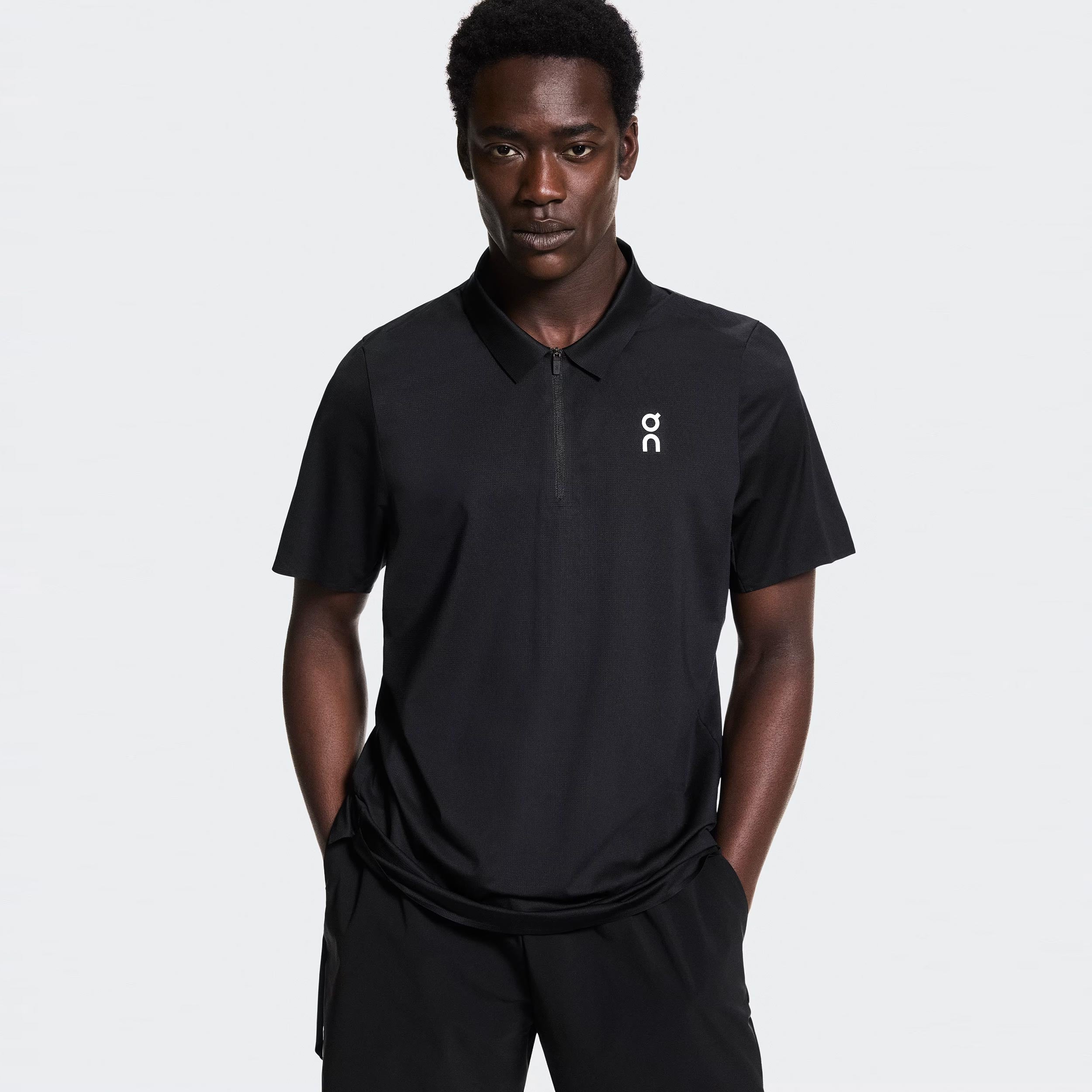 On Court Polo Herren - schwarz