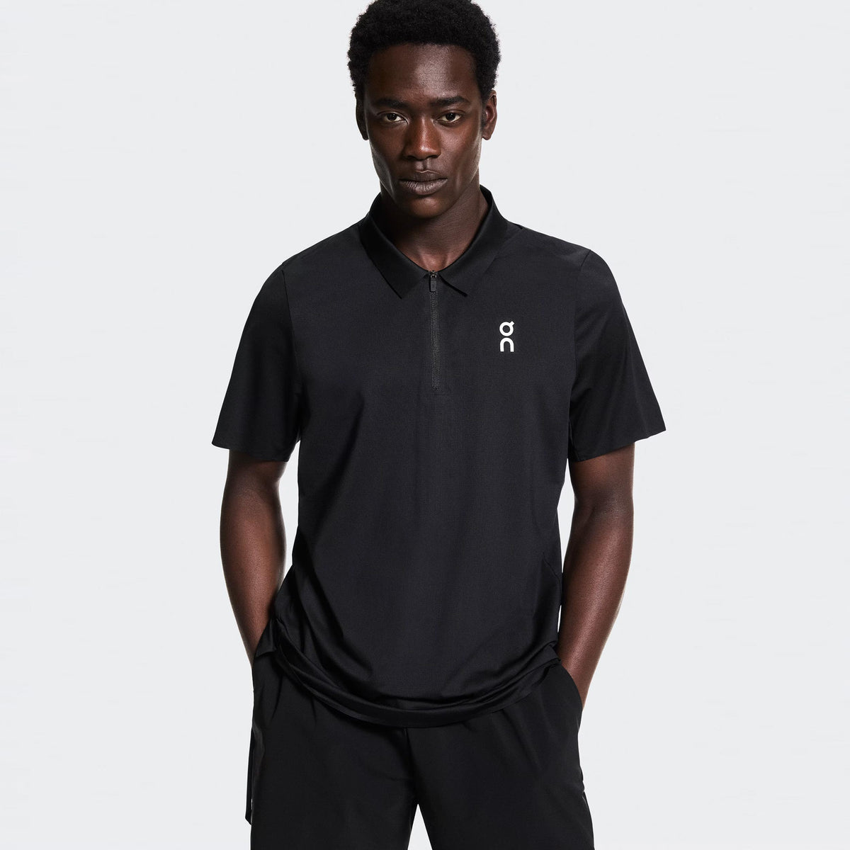 On Court Polo Herren - schwarz