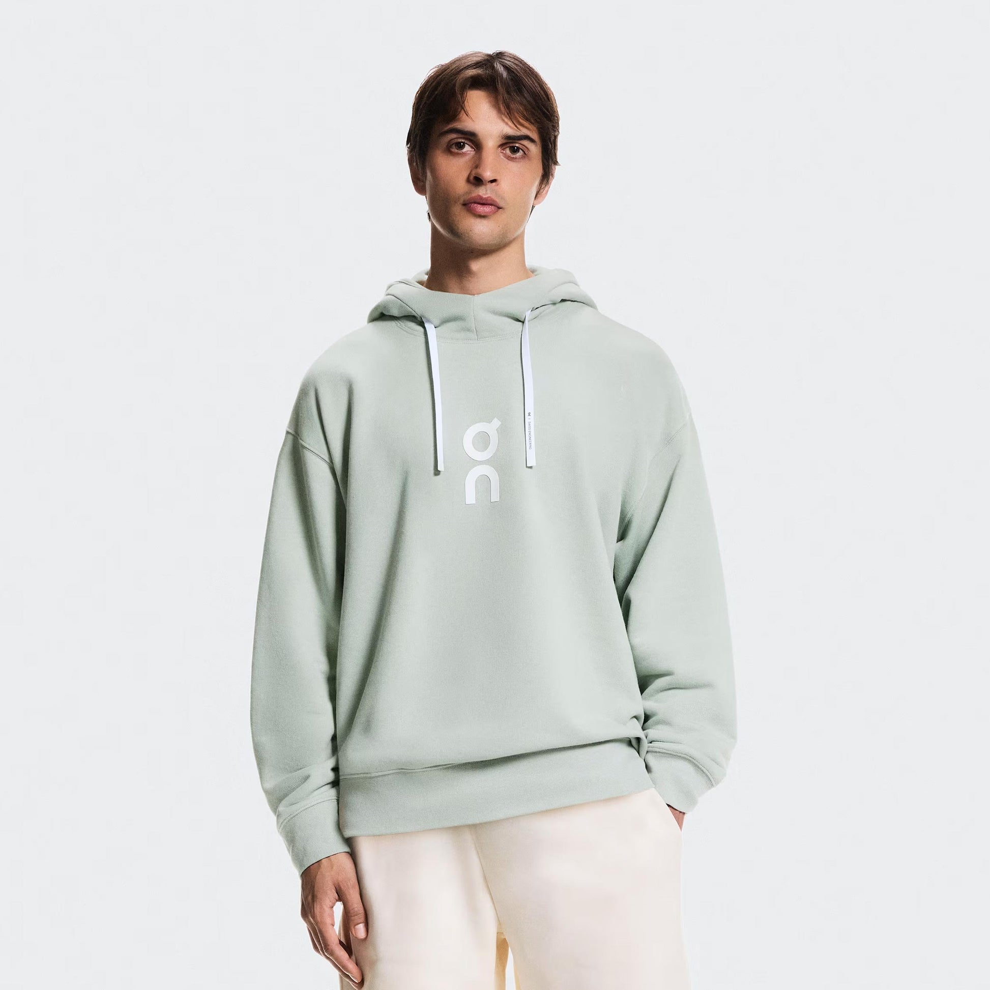 On Club Hoody Herren - mint, weiß