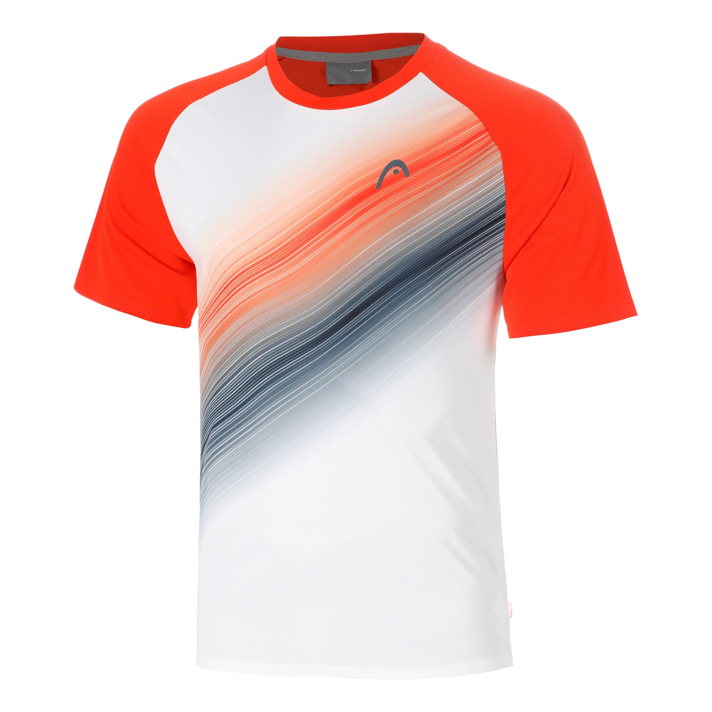 HEAD Topspin T-Shirt Herren-rot, weiß